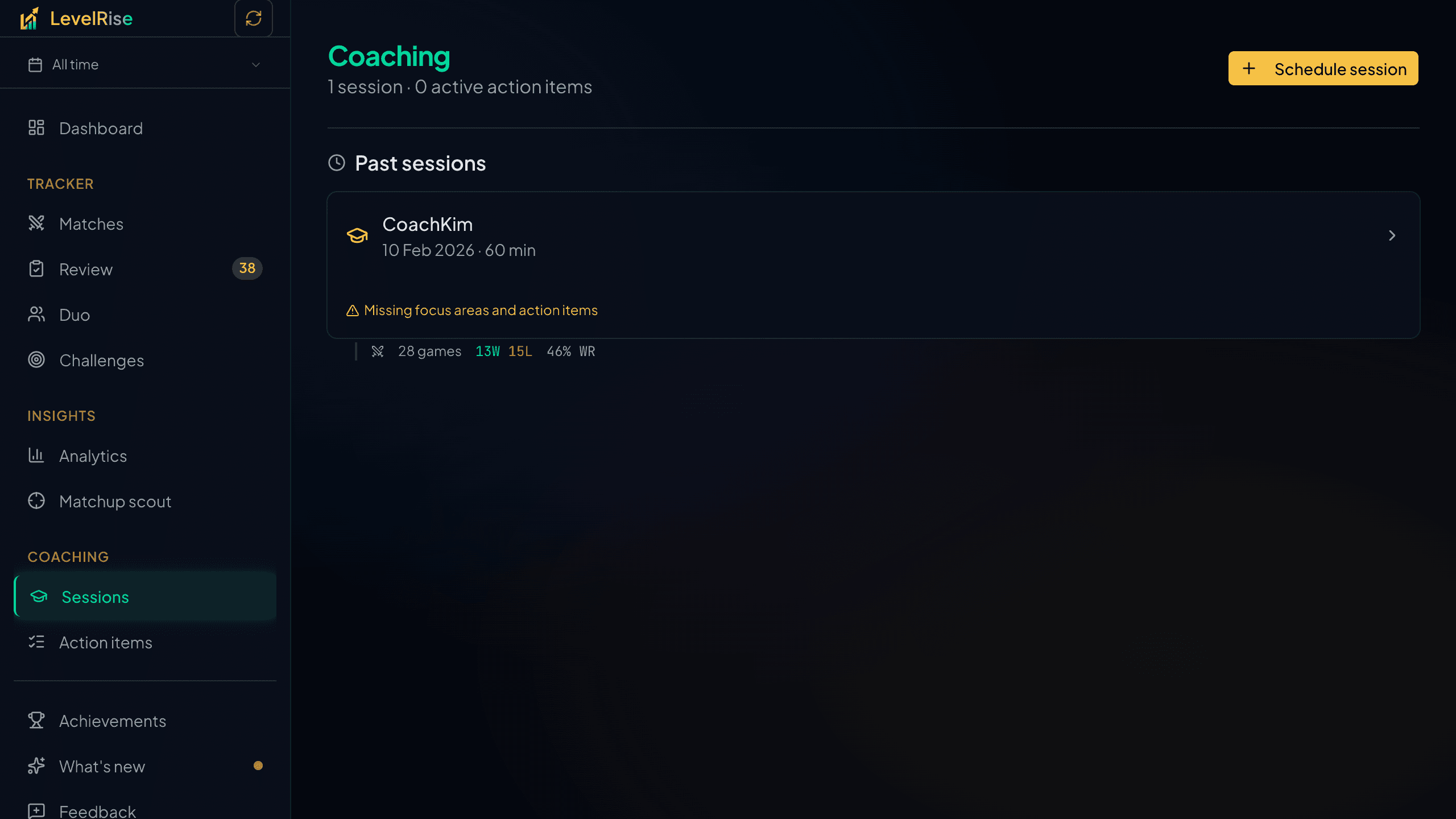 LevelRise coaching